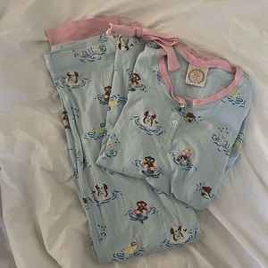 EUC Doggy Paddle Womens Wine Down Night Nights Size Large